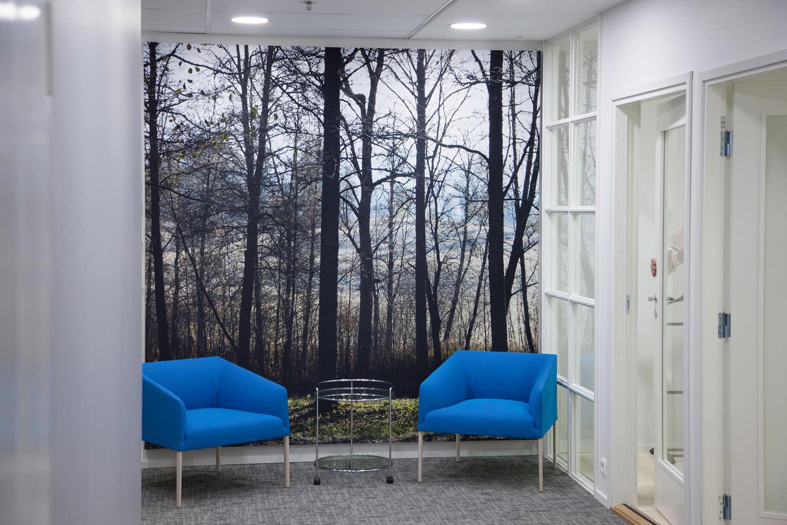 lähes seinän kokoinen akustiikkataulu