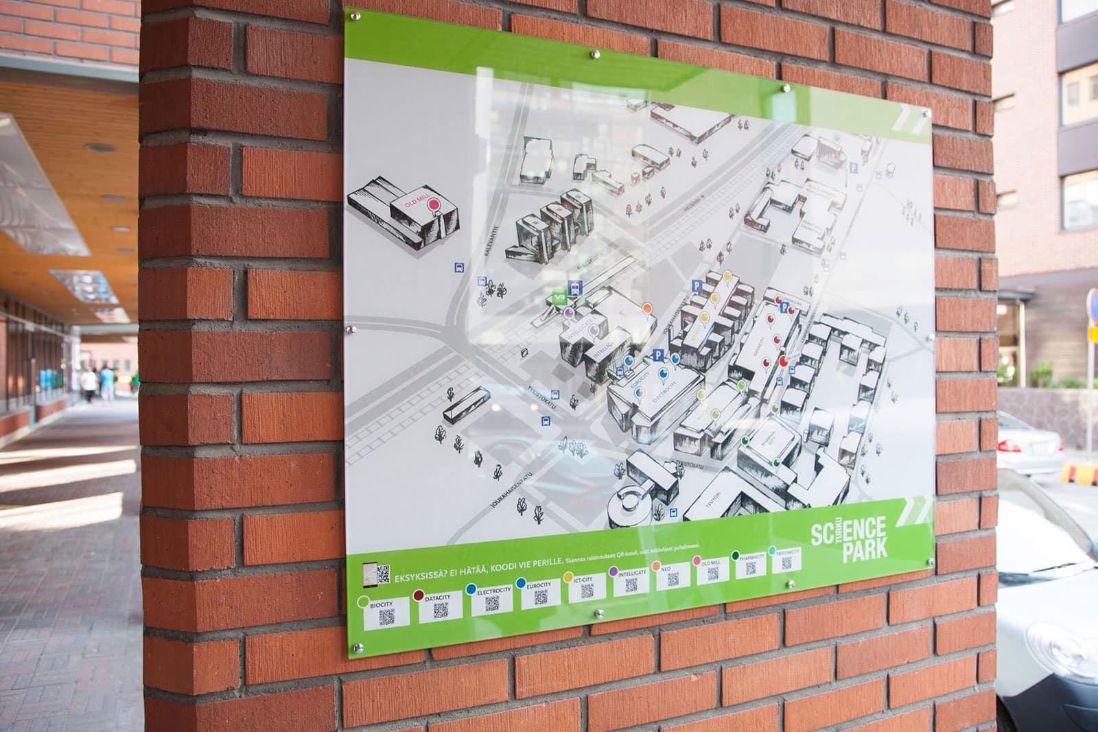 Turku Science parkin opaste